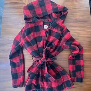 Mossimo Supply Co. Red and Black Plaid Jacket